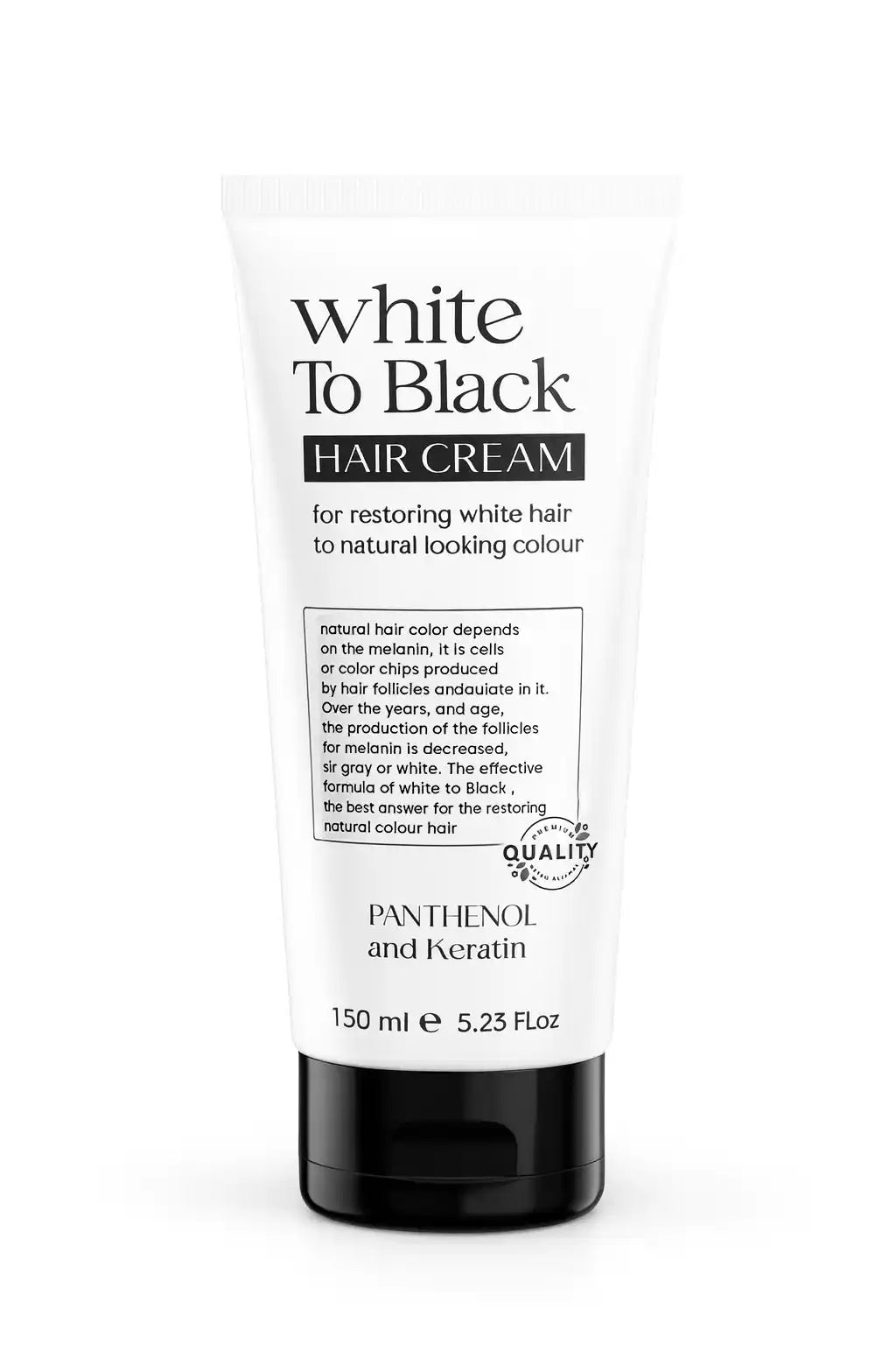 White to Black hair Cream